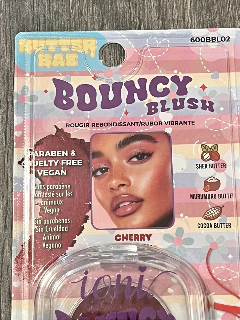 Ioni Bouncy Blush Butter Bae Cherry Cream Blush Vegan Cruelty Free Girly